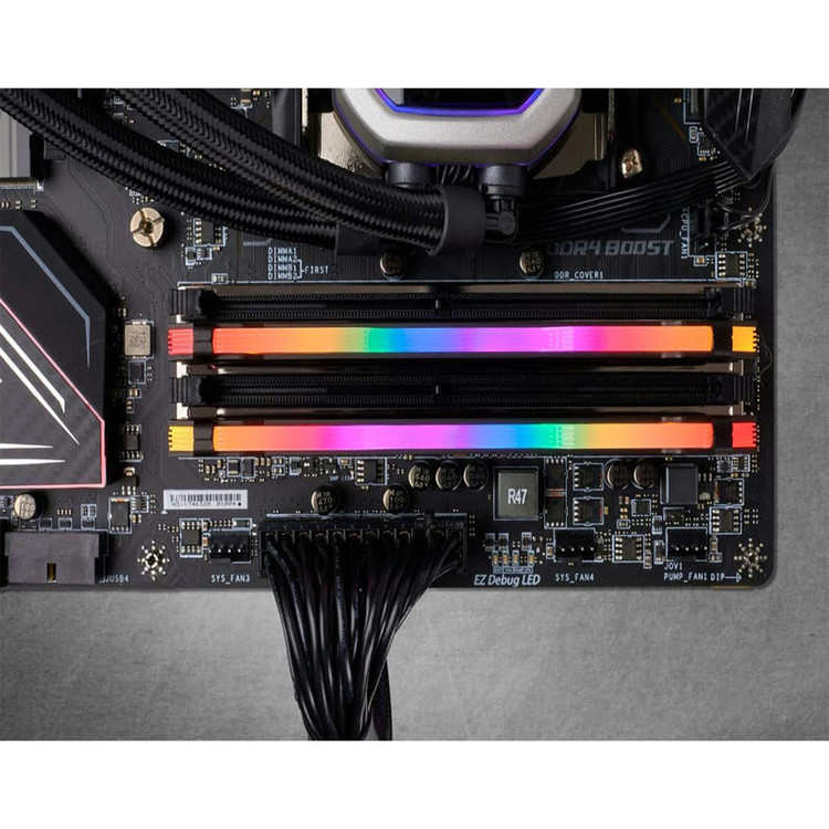 رم دسکتاپ Corsair مدل VENGEANCE RGB PRO دو کاناله DDR4 ظرفیت 64GB فرکانس 3600MHz تایمینگ CL18