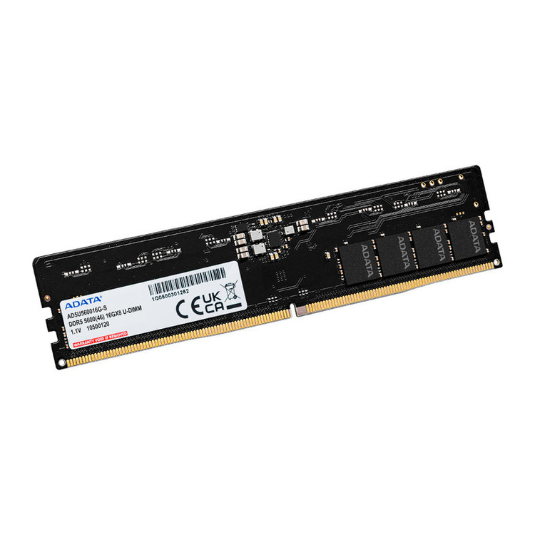 رم دسکتاپ ای دیتا DDR5 مدل U-DIMM ظرفیت 16 گیگابایت تک کاناله 5600 مگاهرتز CL46