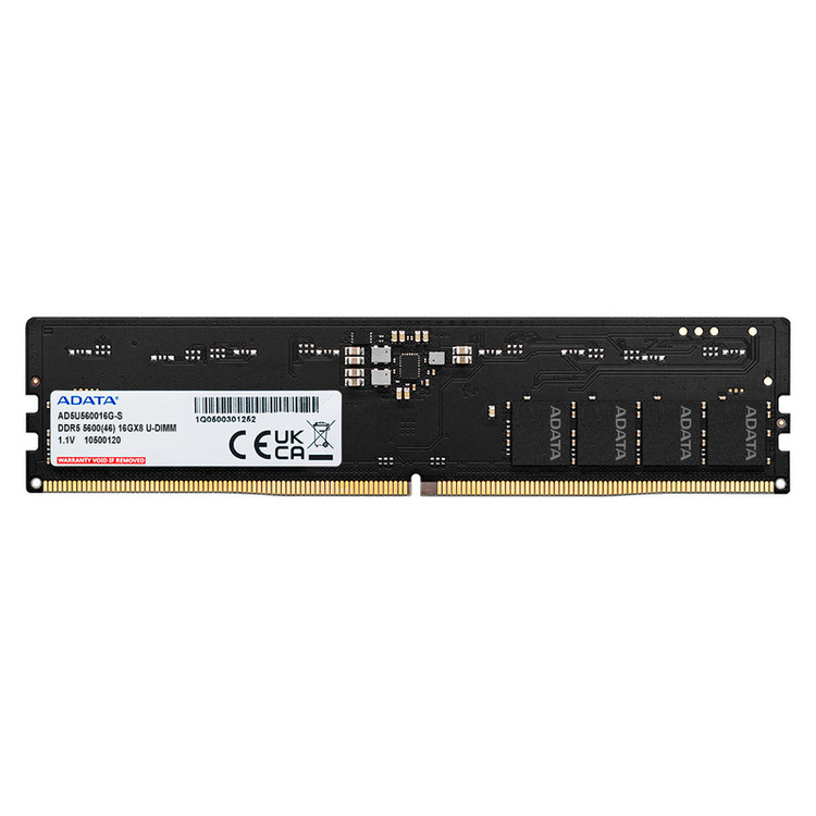 رم دسکتاپ ای دیتا DDR5 مدل U-DIMM ظرفیت 16 گیگابایت تک کاناله 5600 مگاهرتز CL46