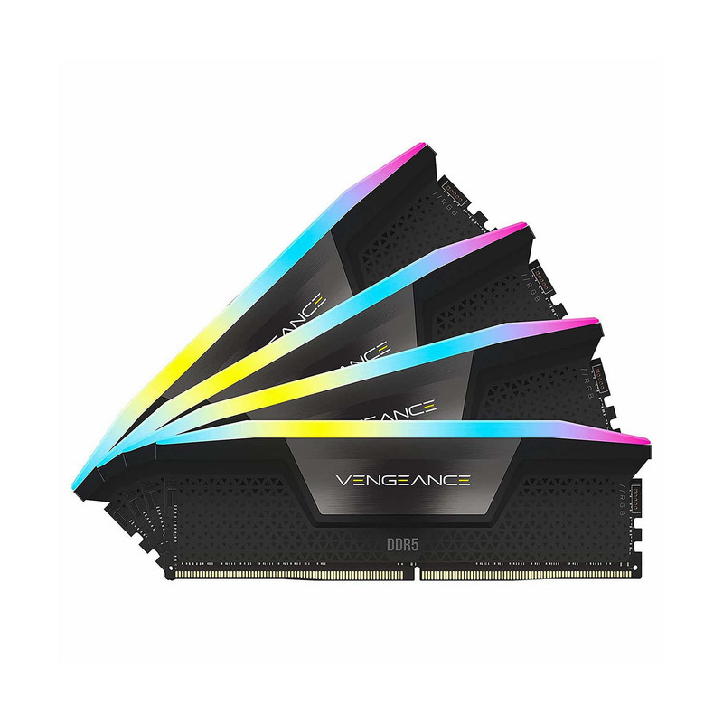 رم دسکتاپ کورسیر DDR5 مدل VENGEANCE RGB دو کاناله 32 گیگابایت 5200 مگاهرتز تایمینگ CL36