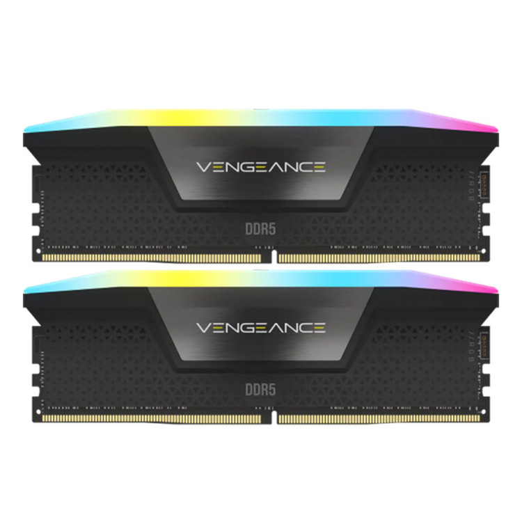 رم دسکتاپ کورسیر DDR5 مدل VENGEANCE RGB دو کاناله ظرفیت 64 گیگابایت سرعت 5600 مگاهرتز تایمینگ CL40