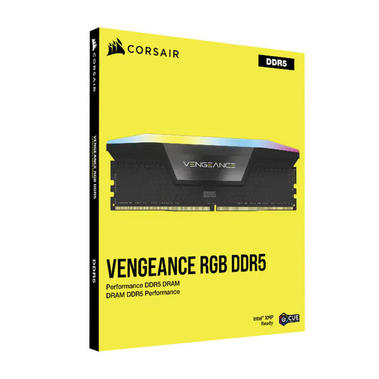 رم دسکتاپ کورسیر DDR5 مدل VENGEANCE RGB دو کاناله ظرفیت 64 گیگابایت سرعت 5600 مگاهرتز تایمینگ CL40