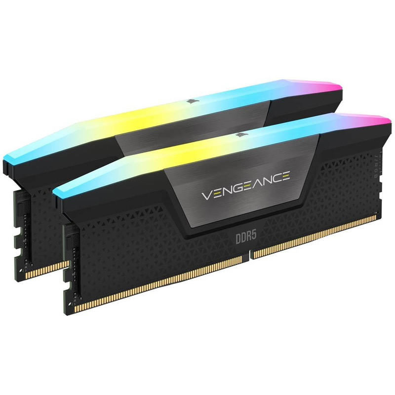 رم دسکتاپ کورسیر DDR5 مدل VENGEANCE RGB دو کاناله ظرفیت 64 گیگابایت سرعت 5600 مگاهرتز تایمینگ CL40