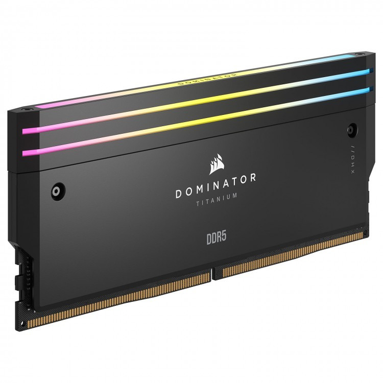 رم دسکتاپ کورسیر DDR5 مدل Dominator Titanium RGB دوکاناله ظرفیت 32 گیگابایت 6600 مگاهرتز CL32