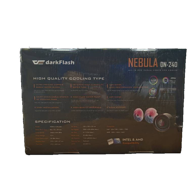 سیستم خنککننده آبی دارک فلش مدل NEBULA DN-240