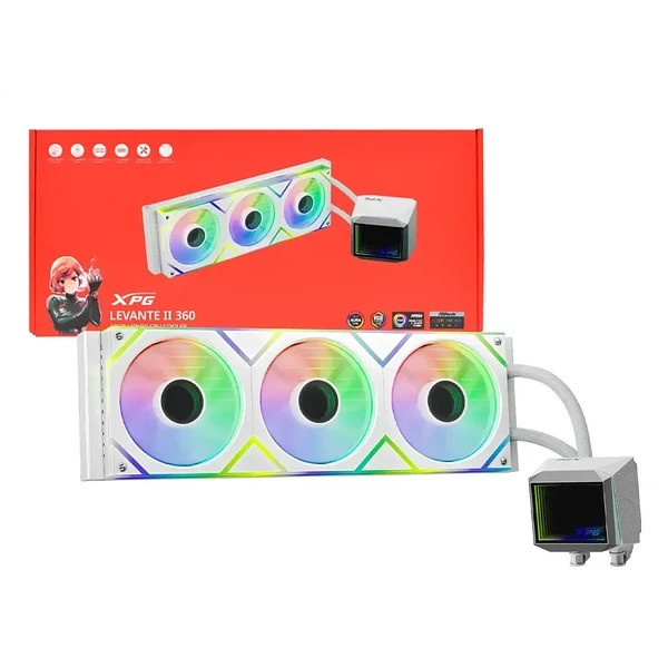 سیستم خنککننده آبی ای دیتا ایکس پی جی مدل XPG LEVANTE II 360 White