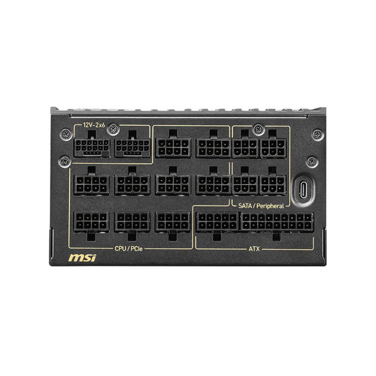 منبع تغذیه کامپیوتر 1600 وات ام اس آی مدل MEG Ai1600T Titanium PCIE5