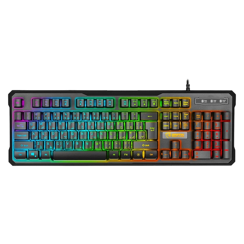 کیبورد گیمینگ گرین مدل GK601-RGB سوییچ نیمه مکانیکال