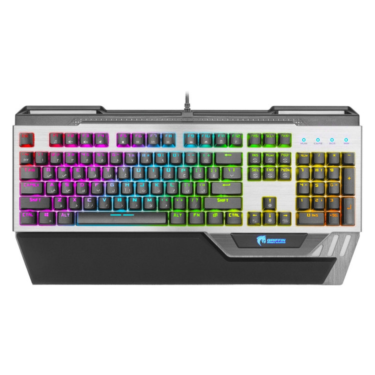 کیبورد گیمینگ گرین مدل GK803-RGB سوییچ آبی