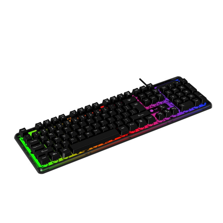 کیبورد گیمینگ لاجی کی مدل K230B سوییچ ممبران RGB