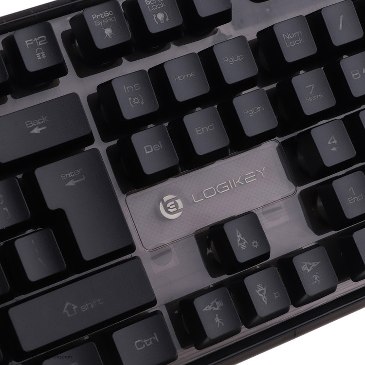 کیبورد گیمینگ لاجی کی مدل K230B سوییچ ممبران RGB
