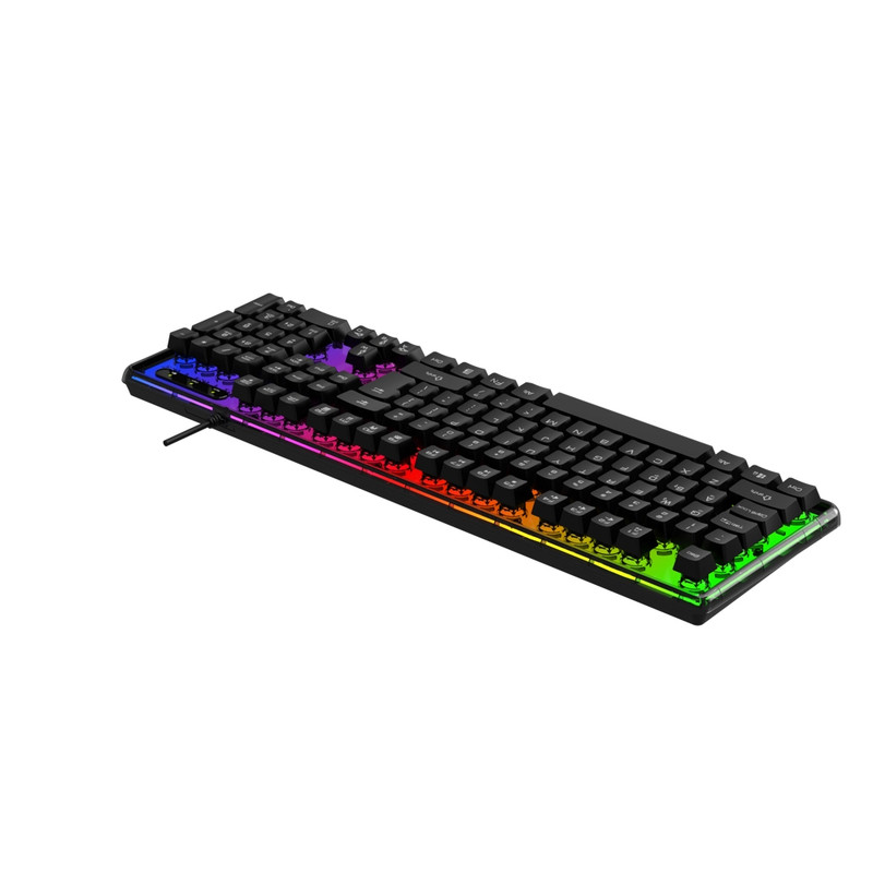 کیبورد گیمینگ لاجی کی مدل K230B سوییچ ممبران RGB