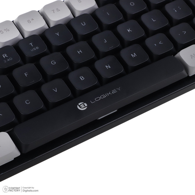 کیبورد گیمینگ بی سیم لاجی کی مدل K410B سوییچ قرمز RGB