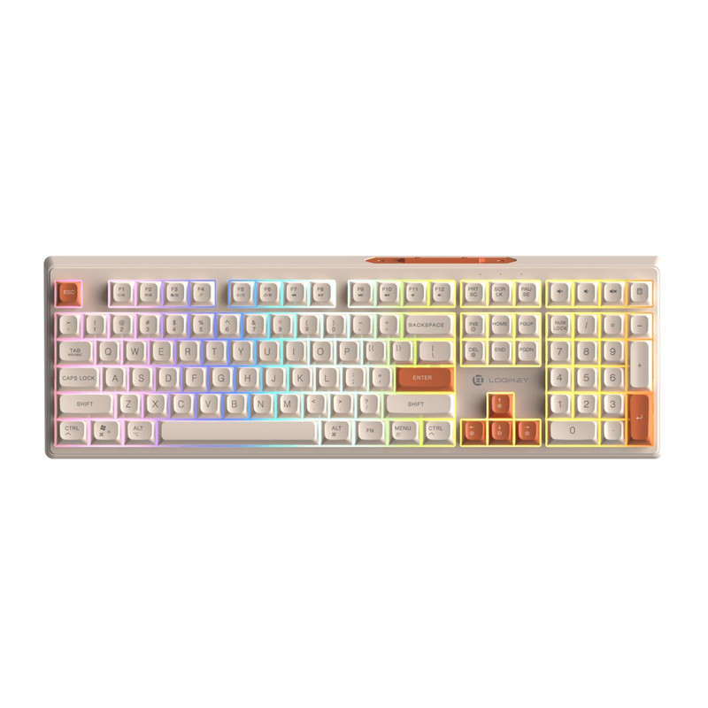 کیبورد بی سیم لاجی کی مدل K330CW سوییچ ممبران RGB