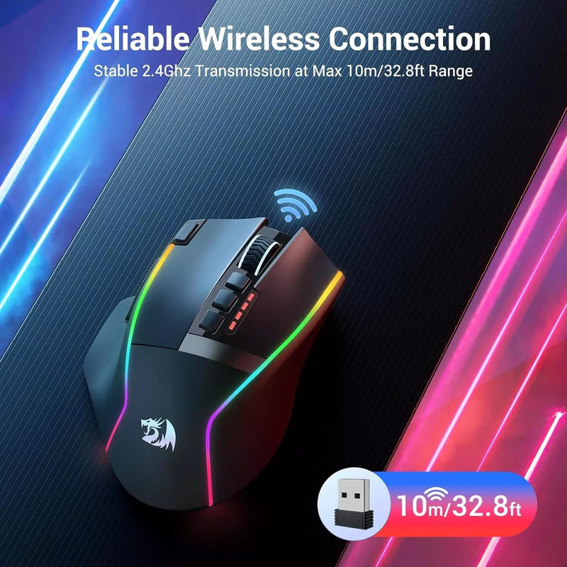 ماوس بی سیم مخصوص بازی ردراگون مدل SWAIN M915