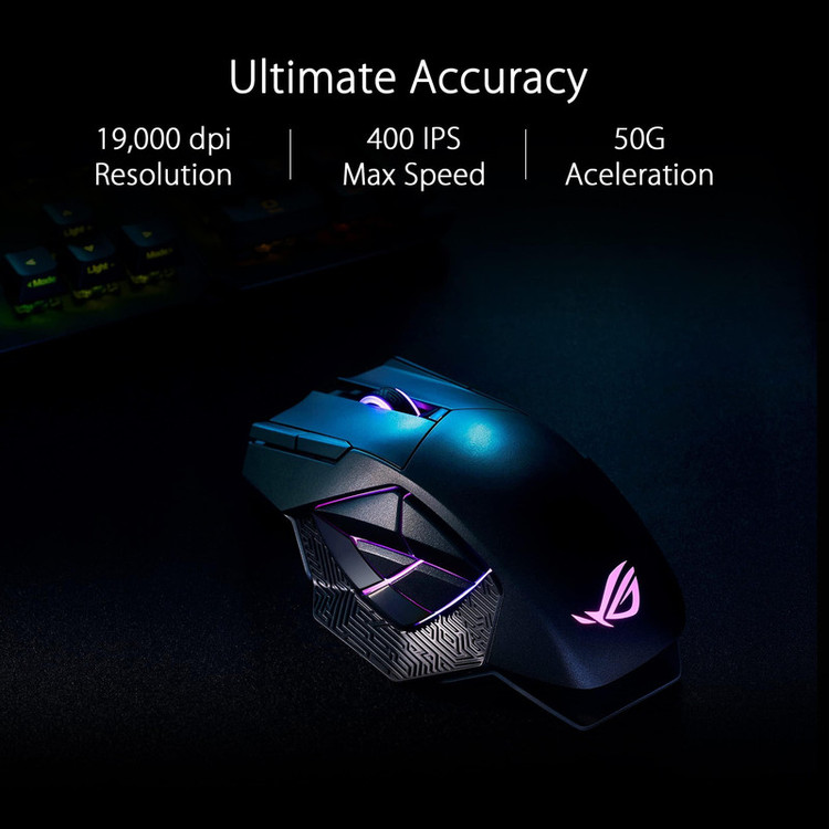 ماوس بی سیم مخصوص بازی ایسوس مدل ROG SPATHA X WIRELESS