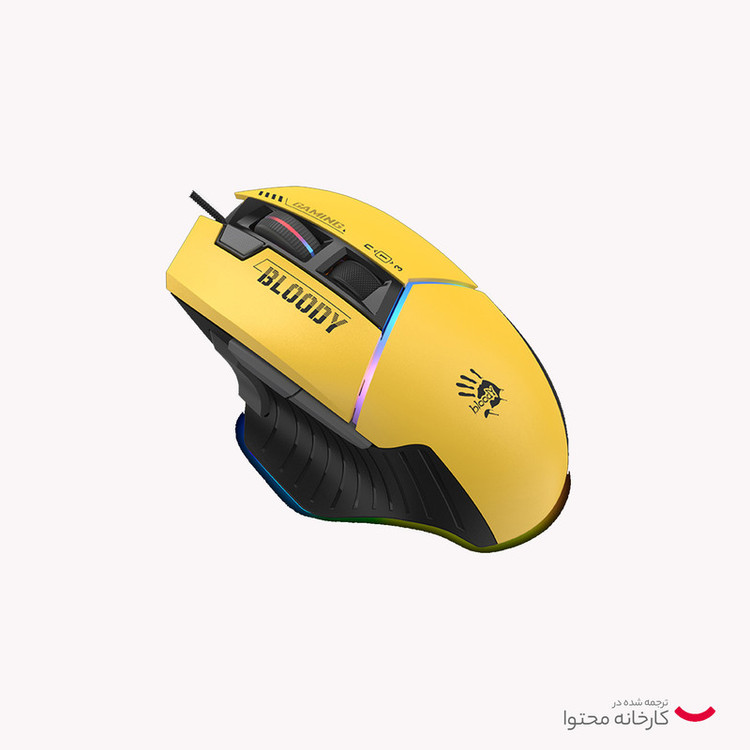 ماوس گیمینگ بلادی مدل W95 Max Sport Lime Activated (کد dk)