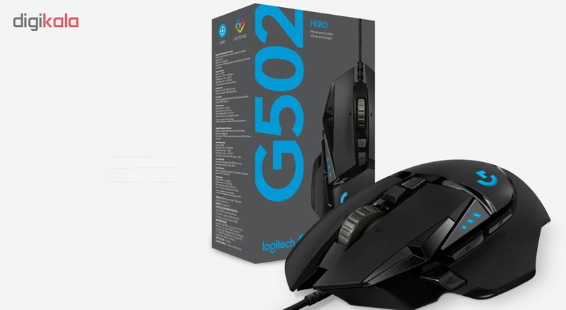 ماوس اورجینال مخصوص بازی لاجیتک مدل G502 Hero