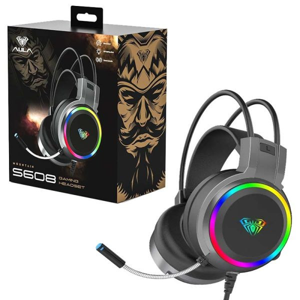 هدست گیمینگ آئولا مدل S608 USB Type-C RGB