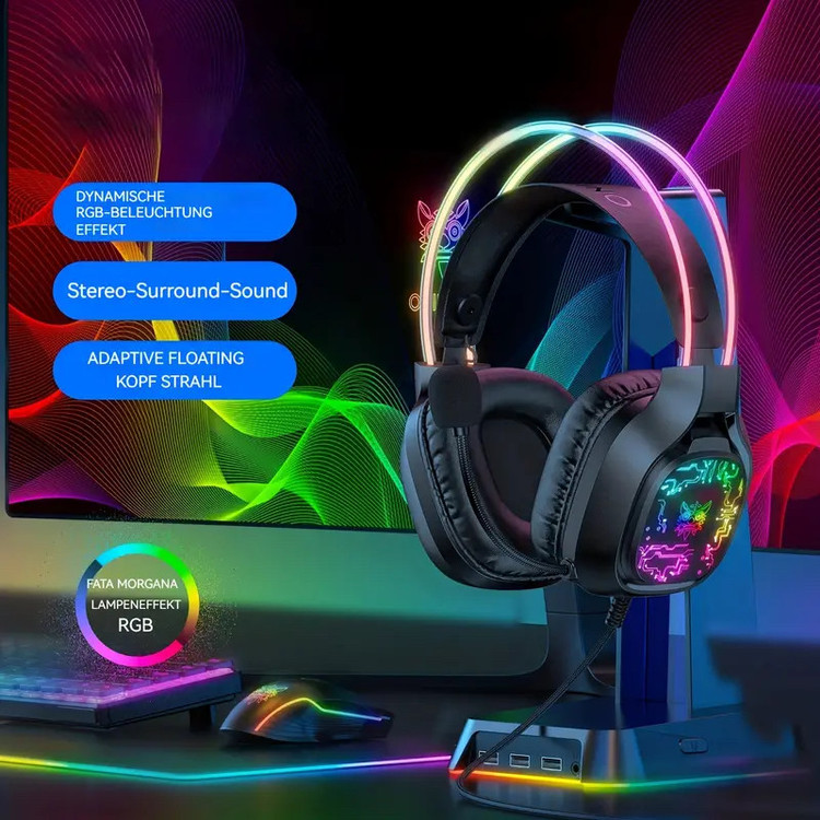 هدست گیمینگ اونیکوما مدل X22 RGB