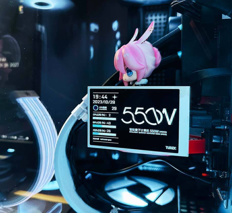 مانیتور 3.5 اینچی وضعیت سیستم با قابلیت تم پویا مدل WOWNOVA