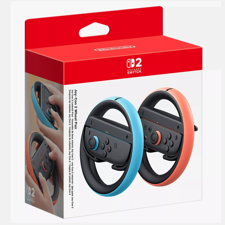 گجت دسته فرمان بازی نینتندو مدل Joy Con 2 Wheel Pair مجموعه 2 عددی