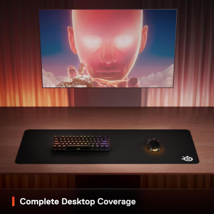 ماوس پد گیمینگ استیل سریز مدل QcK Gaming XXL Cloth سایز 90*40 سانتیمتر