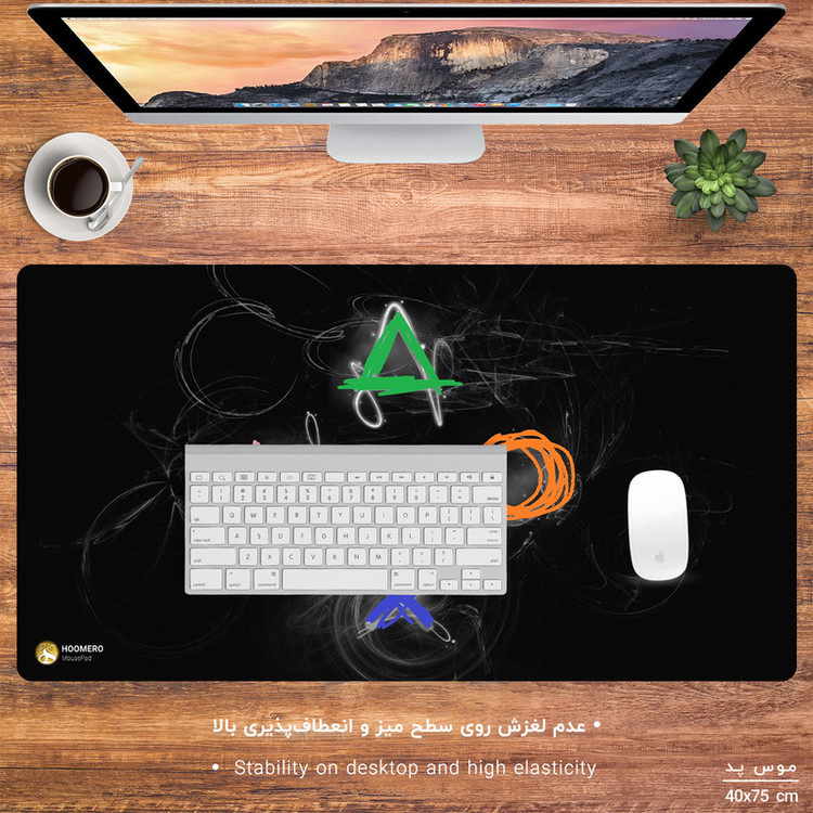 ماوس پد مخصوص بازی هومرو مدل MX1243 طرح دسته بازی