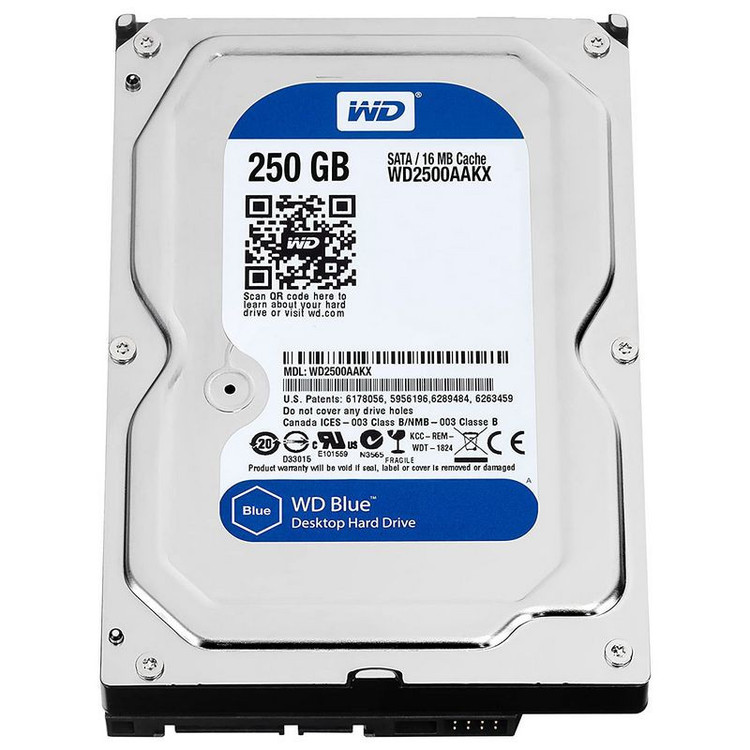هارد دیسک اینترنال وسترن دیجیتال آبی مدل WD2500AAKX ظرفیت 250 گیگابایت