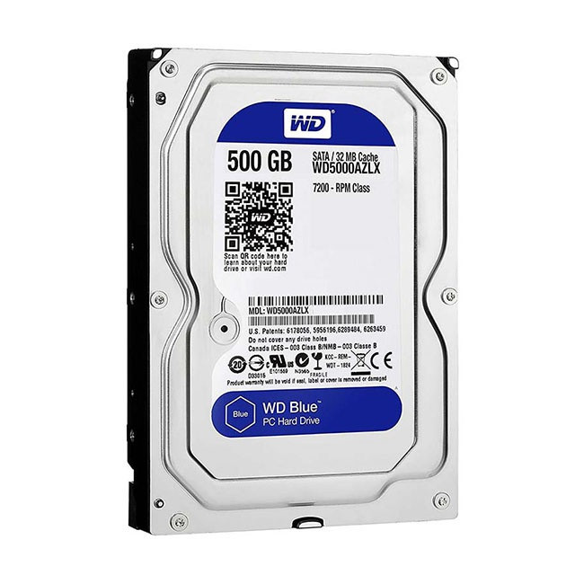 هارددیسک اینترنال وسترن دیجیتال آبی مدل Blue WD5000AZLX ظرفیت 500 گیگابایت