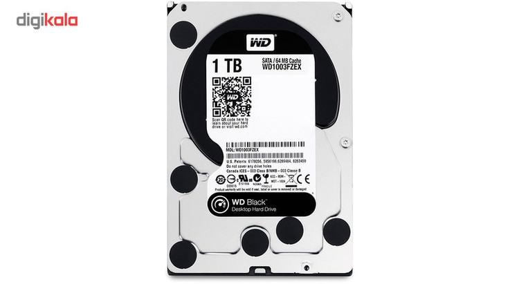 هارددیسک اینترنال وسترن دیجیتال مدل Black WD1003FZEX ظرفیت 1 ترابایت