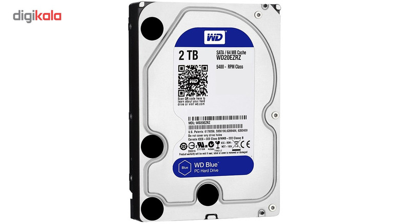 هارددیسک اینترنال وسترن دیجیتال مدل Blue WD20EZRZ ظرفیت 2 ترابایت