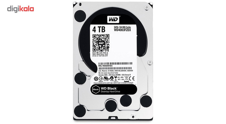 هارددیسک اینترنال وسترن دیجیتال مدل Black WD4003FZEX ظرفیت 4 ترابایت