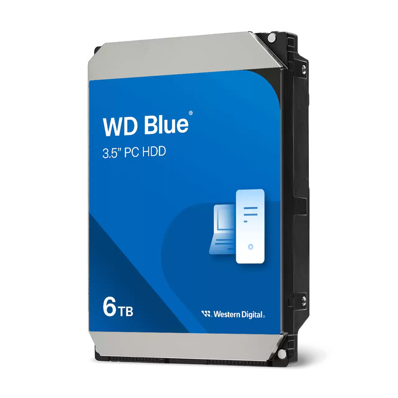 هارد دیسک اینترنال وسترن دیجیتال با رابط SATA مدل WD60EZAX  ظرفیت 6 ترابایت