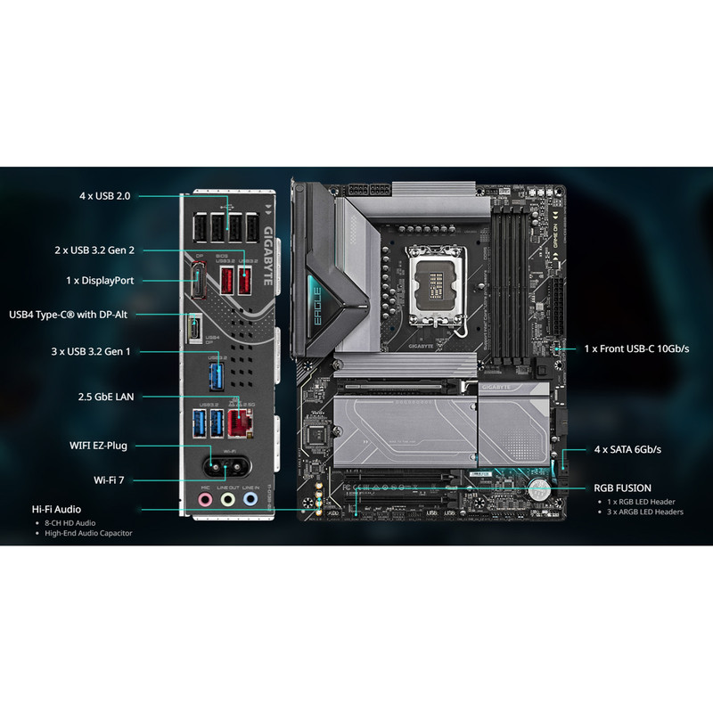 مادربرد گیگابایت مدل Z890 EAGLE WIFI7