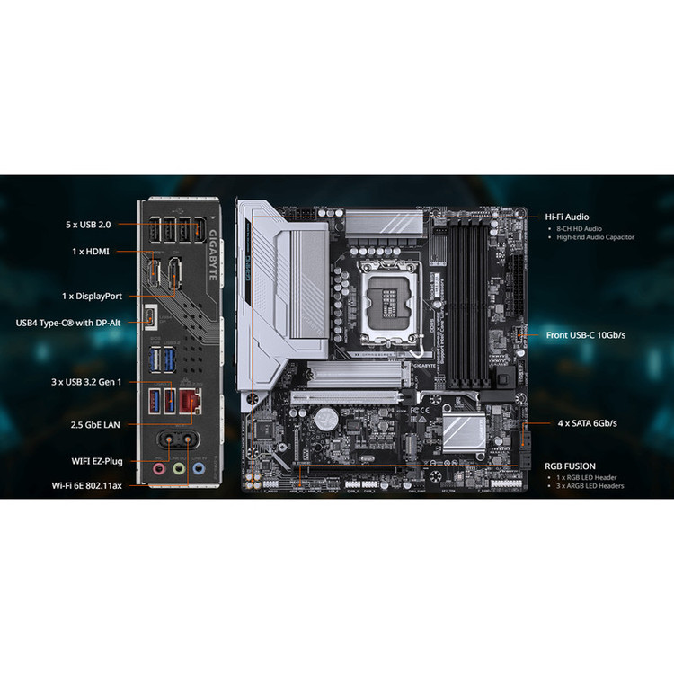 مادربرد گیگابایت مدل B860M GAMING WIFI6