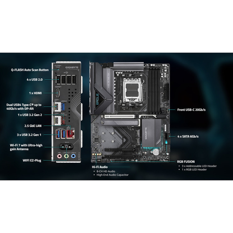 مادربرد گیگابایت مدل X870 EAGLE WIFI7