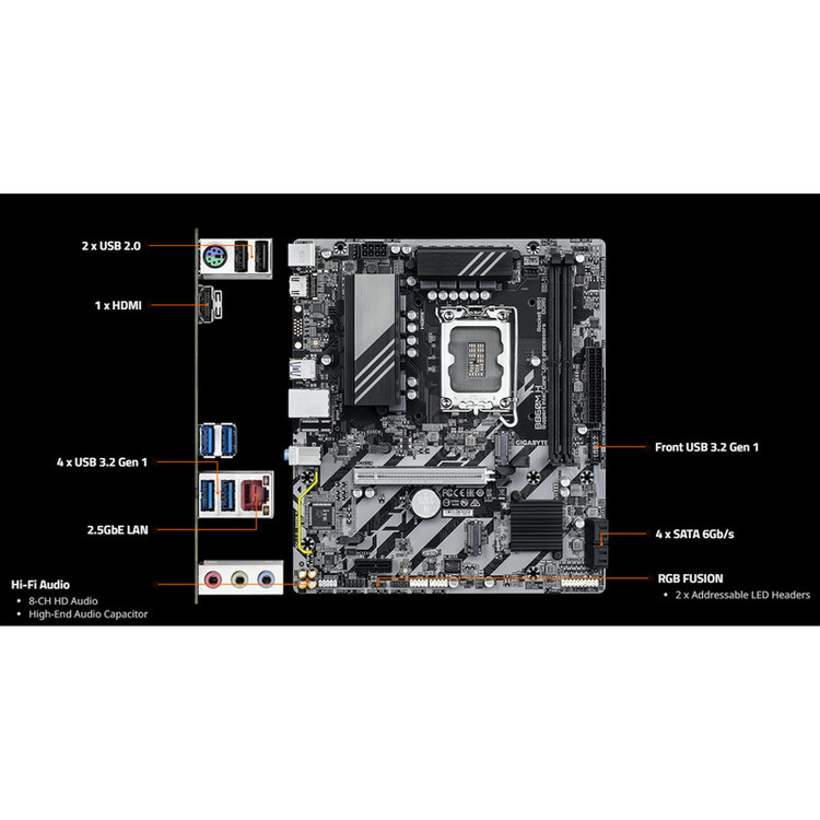 مادربرد گیگابایت مدل B860M H DDR5