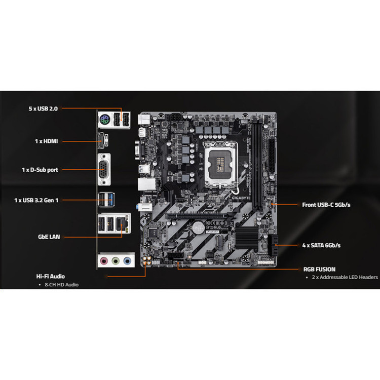 مادربرد گیگابایت مدل H810M H DDR5