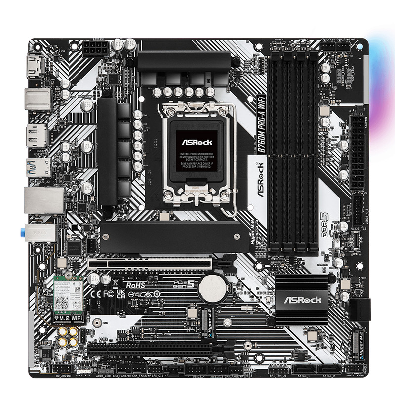 مادربرد ازراک مدل B760M Pro-A WiFi DDR5
