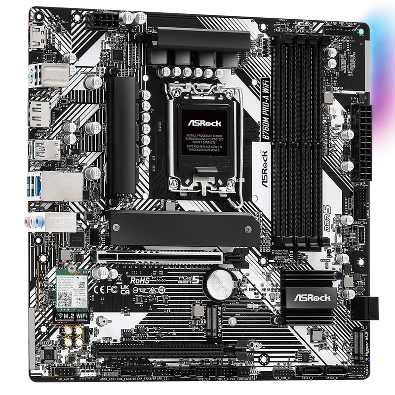 مادربرد ازراک مدل B760M Pro-A WiFi DDR5