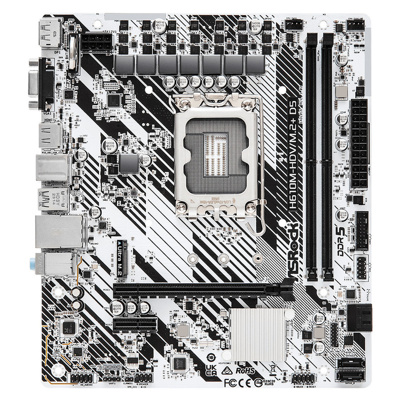 مادربرد ازراک مدل H610M-HDV/M.2 Plus DDR5