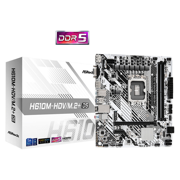 مادربرد ازراک مدل H610M-HDV/M.2 Plus DDR5
