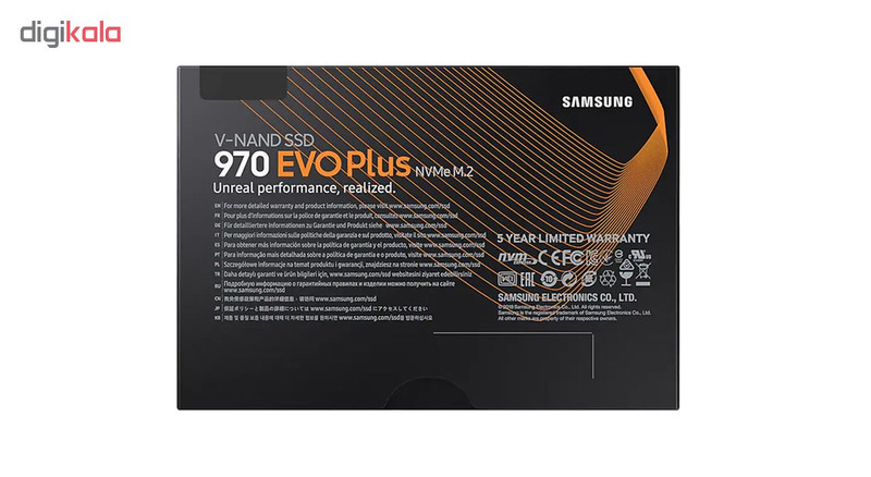 اس اس دی اینترنال PCIe Gen3 x4 سامسونگ مدل 970 EVO PLUS ظرفیت 1 ترابایت