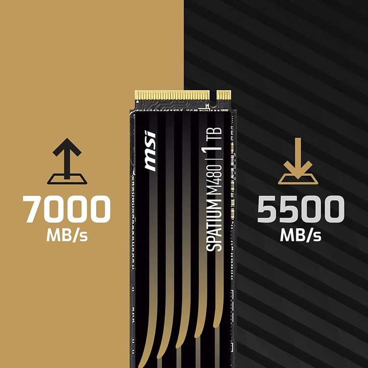 اس اس دی اینترنال ام اس آی مدل SPATIUM M480 PRO PCIe 4.0 NVMe M.2 ظرفیت 2 ترابایت