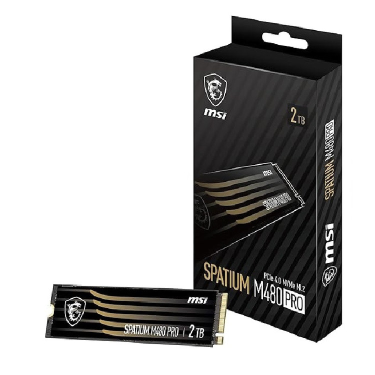 اس اس دی اینترنال ام اس آی مدل SPATIUM M480 PRO PCIe 4.0 NVMe M.2 ظرفیت 2 ترابایت