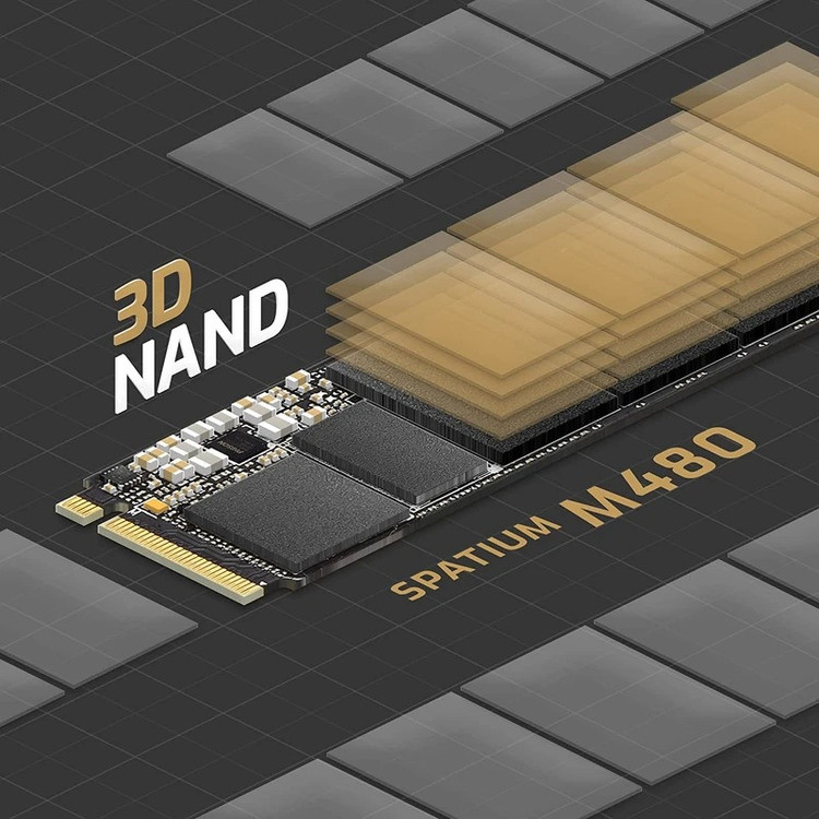 اس اس دی اینترنال ام اس آی مدل SPATIUM M480 PRO PCIe 4.0 NVMe M.2 ظرفیت 2 ترابایت