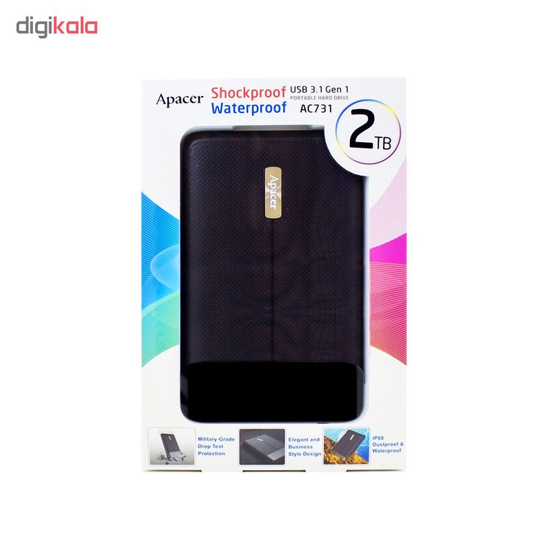 هارد اکسترنال اپیسر مدل AC731 ظرفیت 2 ترابایت دارای رابط USB Type-A 3.1