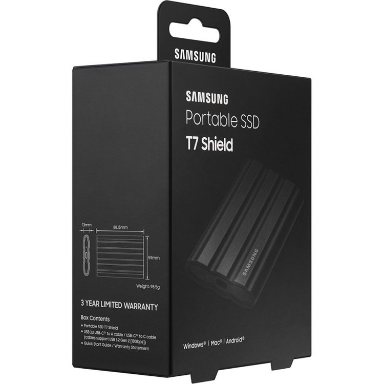 اس اس دی اکسترنال سامسونگ مدل T7 SHIELD ظرفیت 2 ترابایت