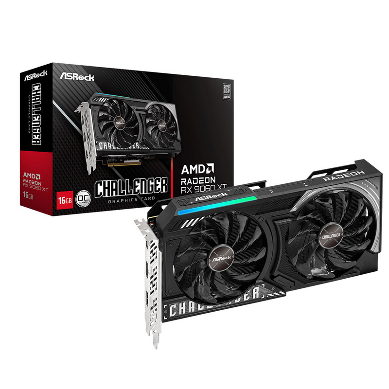 کارت گرافیک ازراک مدل AMD Radeon RX 9060 XT Challenger 16GB OC